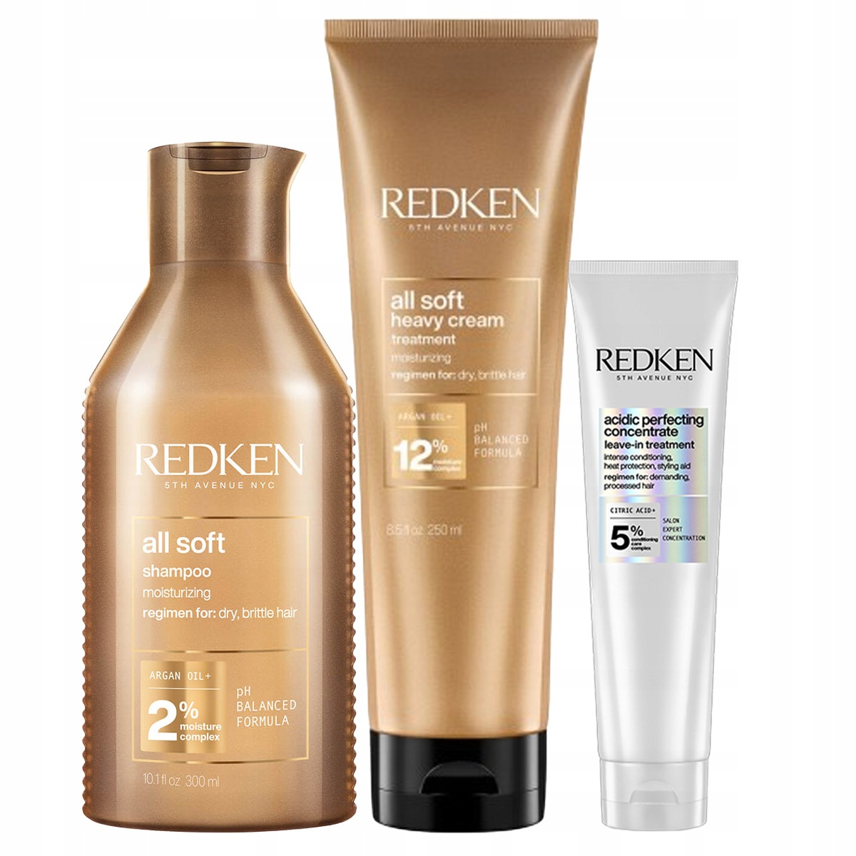 Redken All Soft hydratační šampon 300 ml a maska 250 ml Sada Dárek
