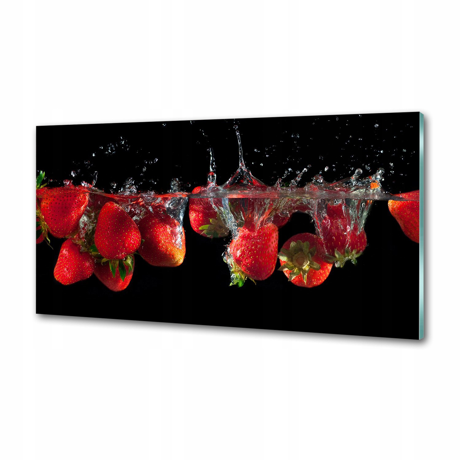Panel do kuchyne Jahody pod vodou 120x60 Lepidlo