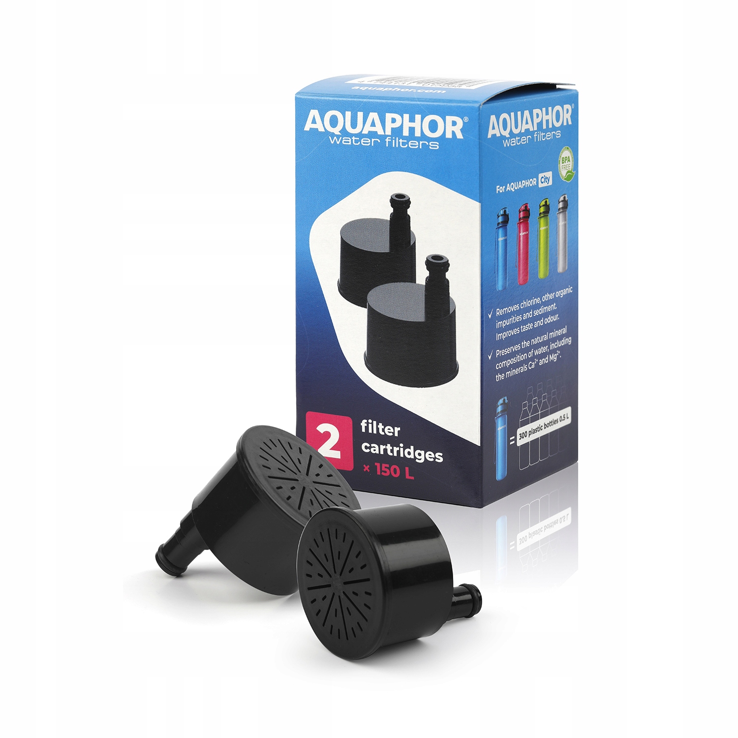 

Wkład filtr do wody do butelki Aquaphor City 2 szt