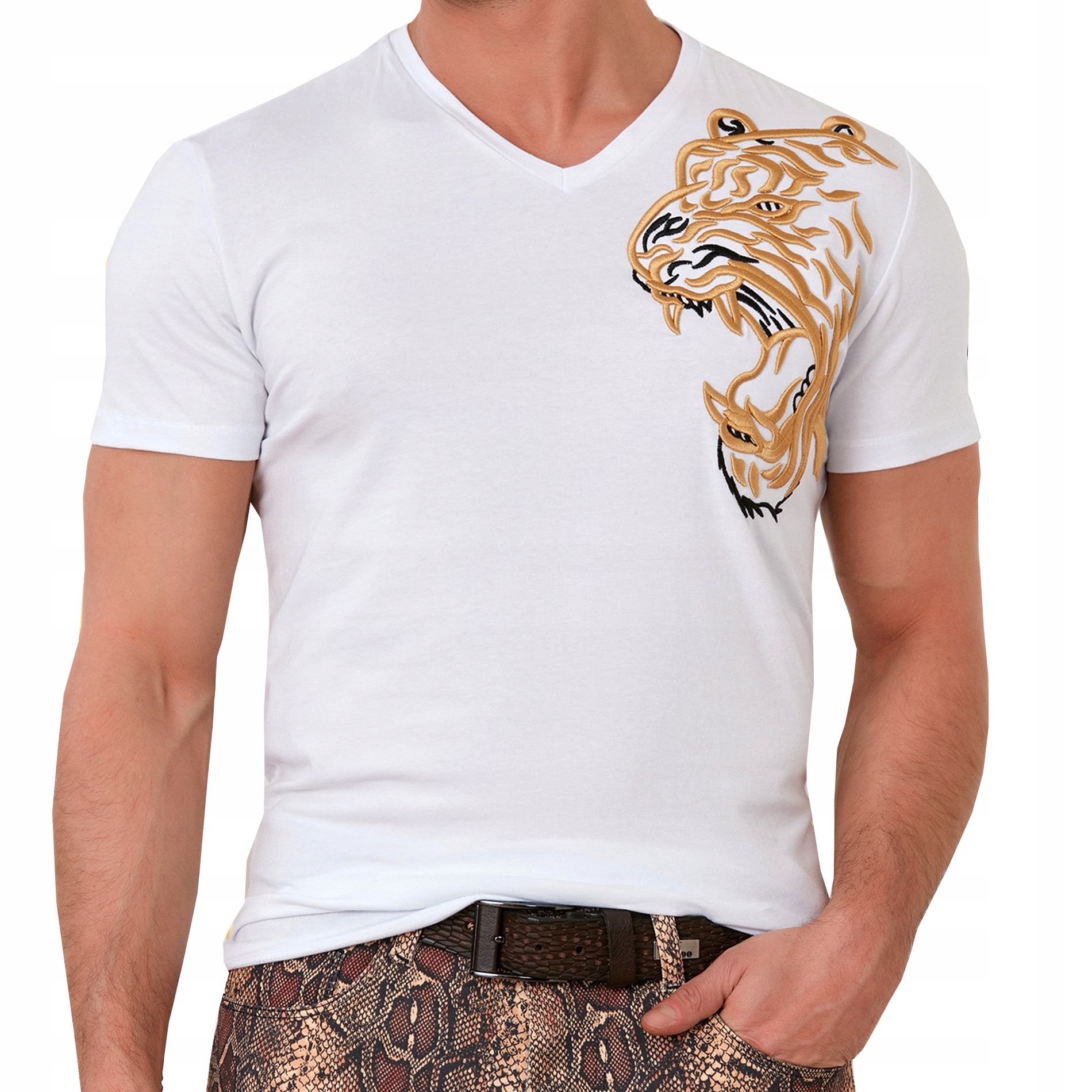 Tričko Pánská halenka Mondo Limited s vyšívanými výšivkami