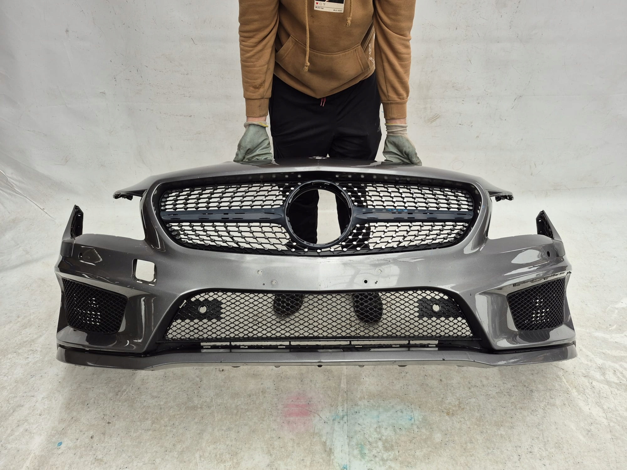 MERCEDES CLA W117 117 AMG bumper front front grill grid PDC SPR
