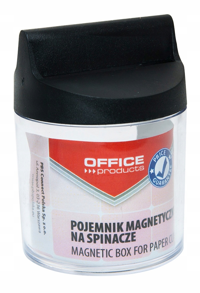 

Pojemnik magn na spinacze okrągły bez spinaczy