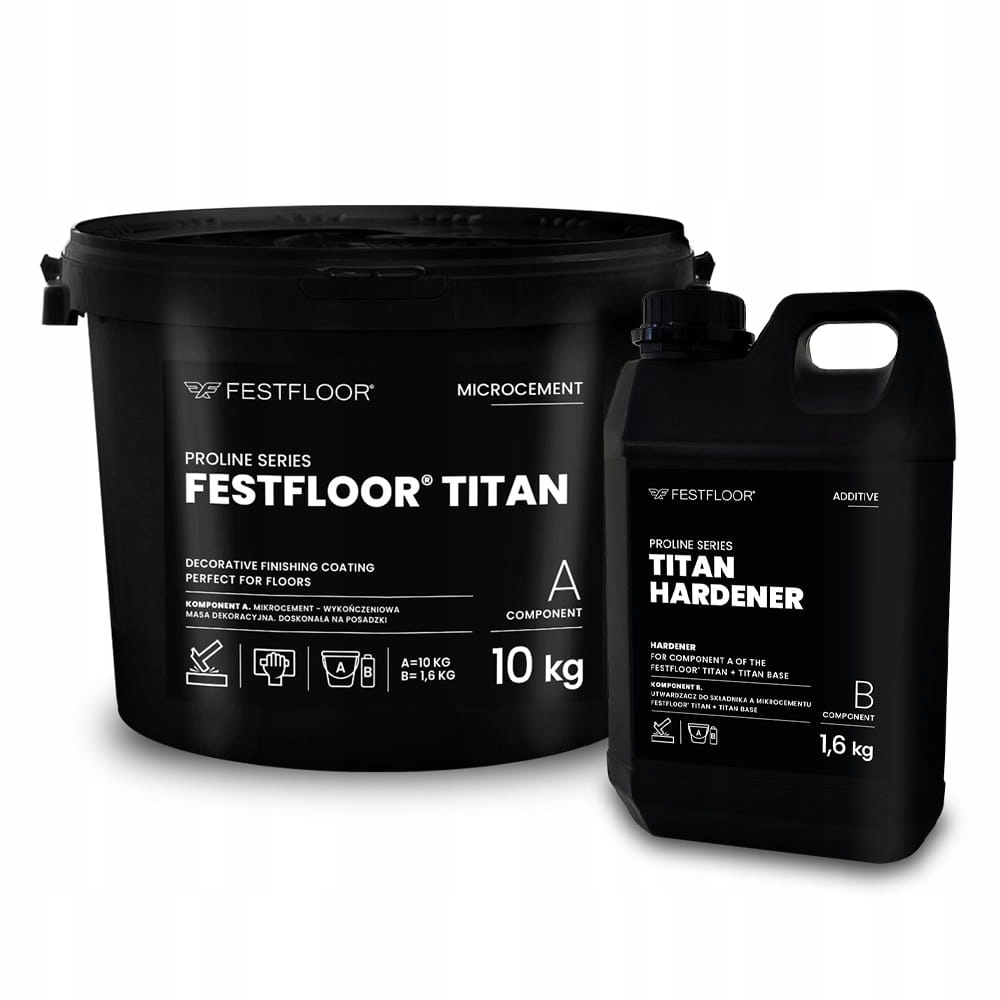 Festfloor Titan 10 Kg 1,6 Kg Tvrdý Mikrocement