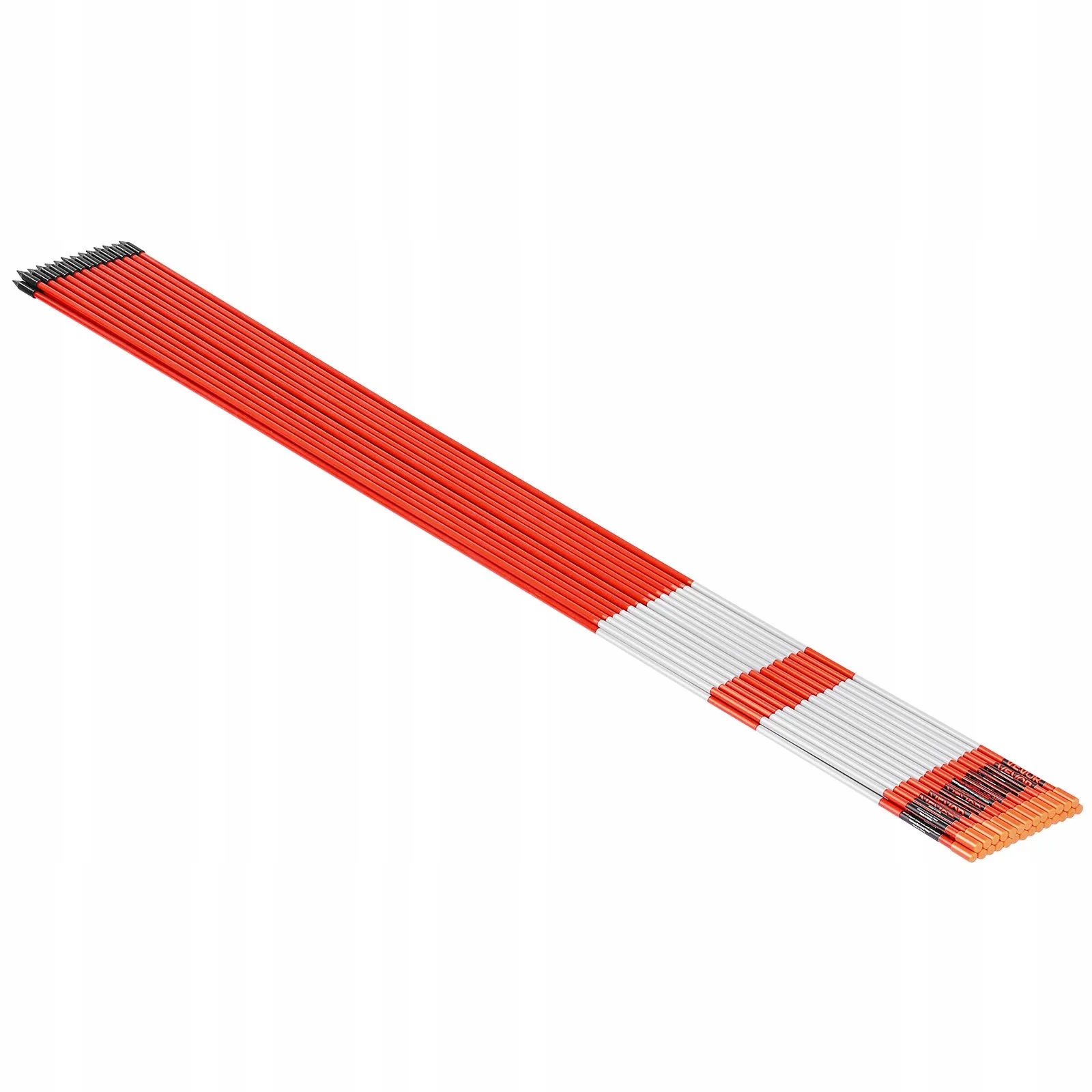 Reflexní sloupky pro příjezdovou cestu 200 ks, 122 cm, sklolaminát, sníh