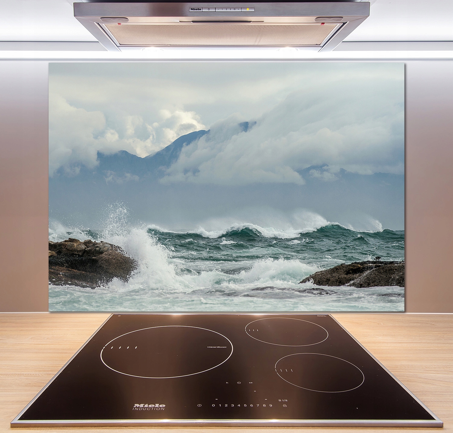 

Panel do kuchni Wzburzone morze 100x70 cm + Klej