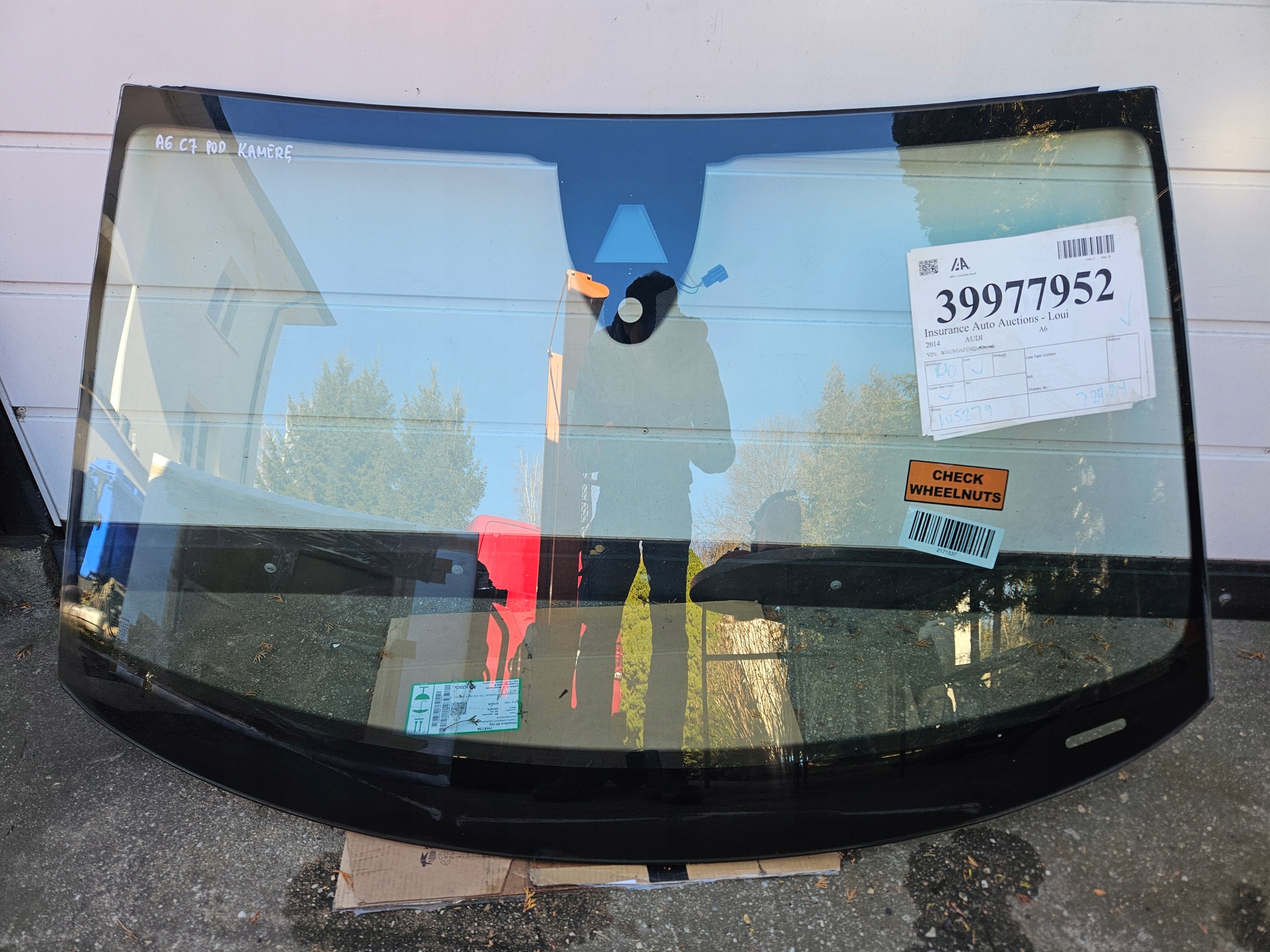 window iron AUDI A6 C7 4G below KAMERE sensor rain FUYAO