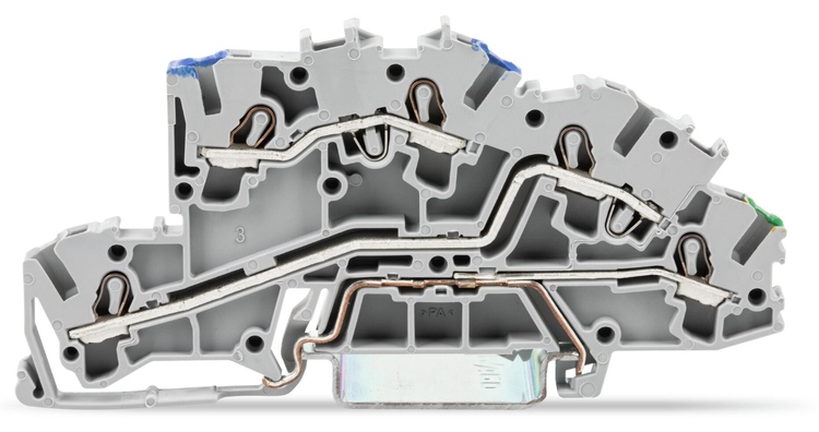 

Złączka Szynowa Wago 3-PIĘTROWA 4MM Szara