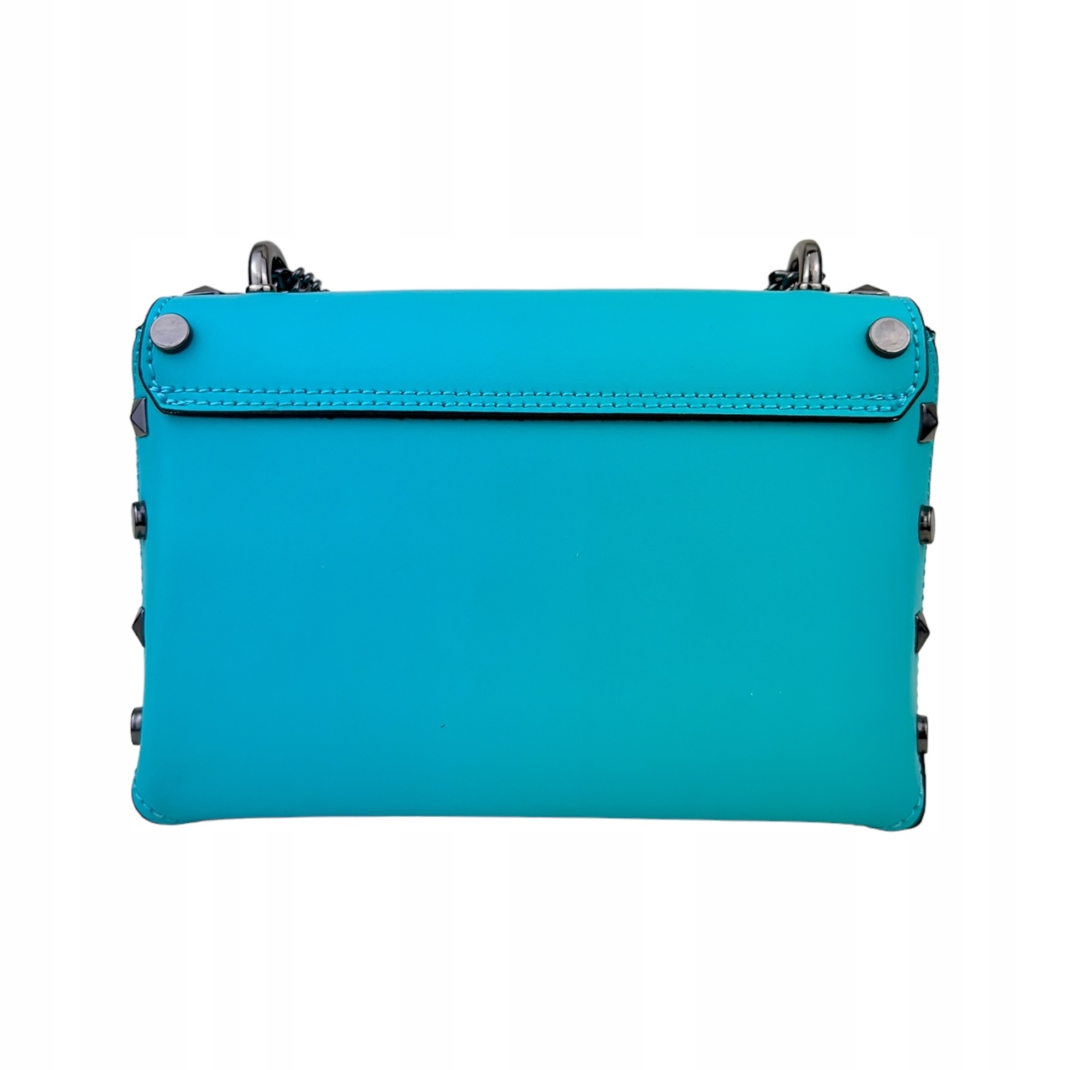 Torebka Damska skóra naturalna Prima-M Lazurowy Materiał dominujący skóra naturalna