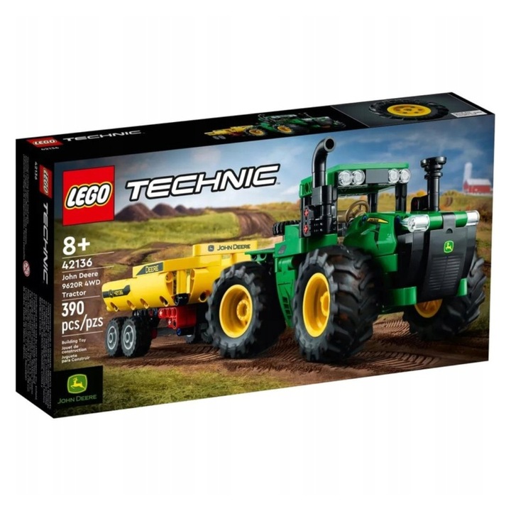LEGO TECHNIC TRAKTOR JOHN DEERE KLOCKI 4WD 9620R Marka LEGO