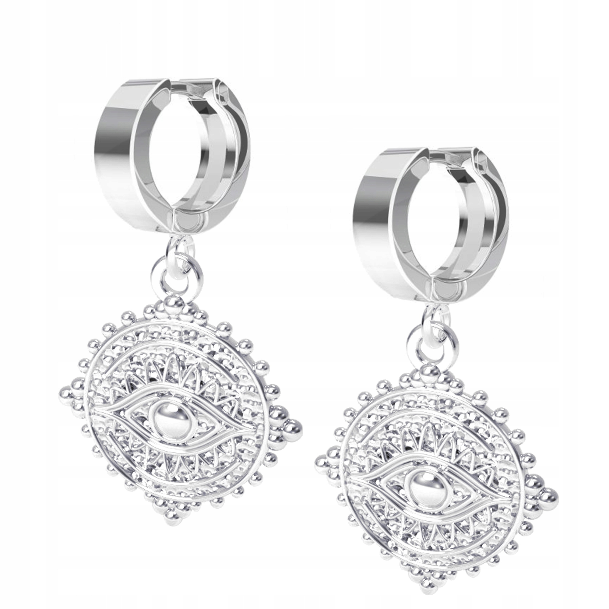 Stříbrné Náušnice Talisman Oko Proroka stříbro 925