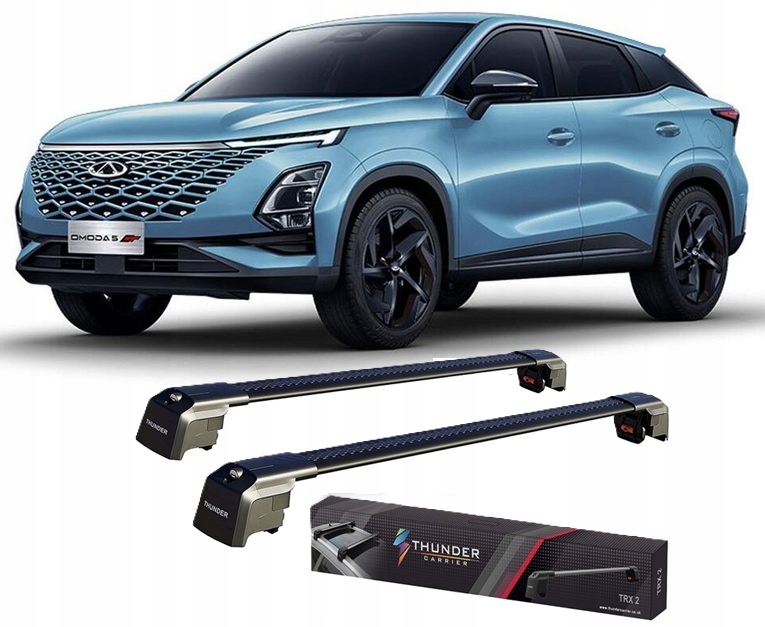 Bagażnik dachowy Thunder black Chery Omoda 5 2022-> reling zintegrowany