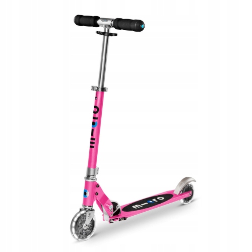 Micro hulajnoga dwukołowa dla dzieci od 5 lat Sprite Led, pink