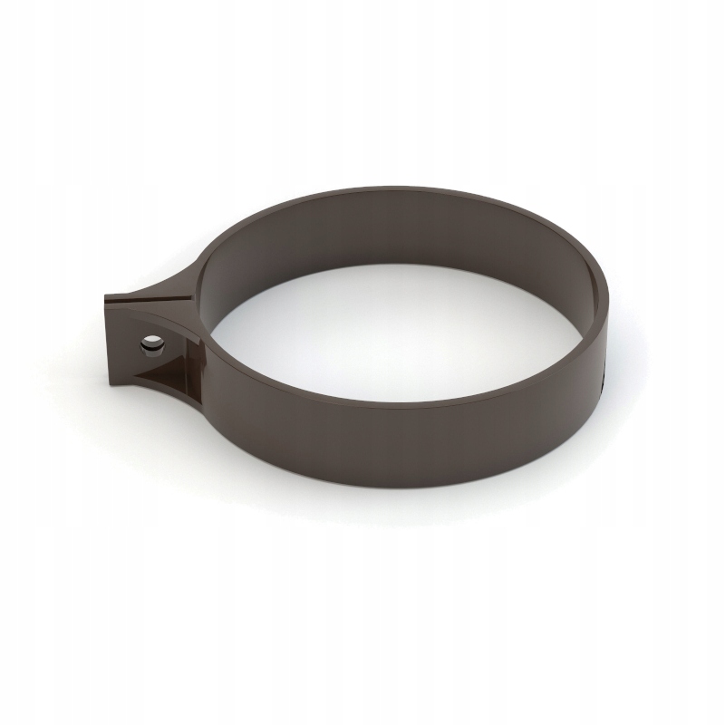 OBEJMA rury spustowej PVC GAMRAT 90 mm BRĄZ