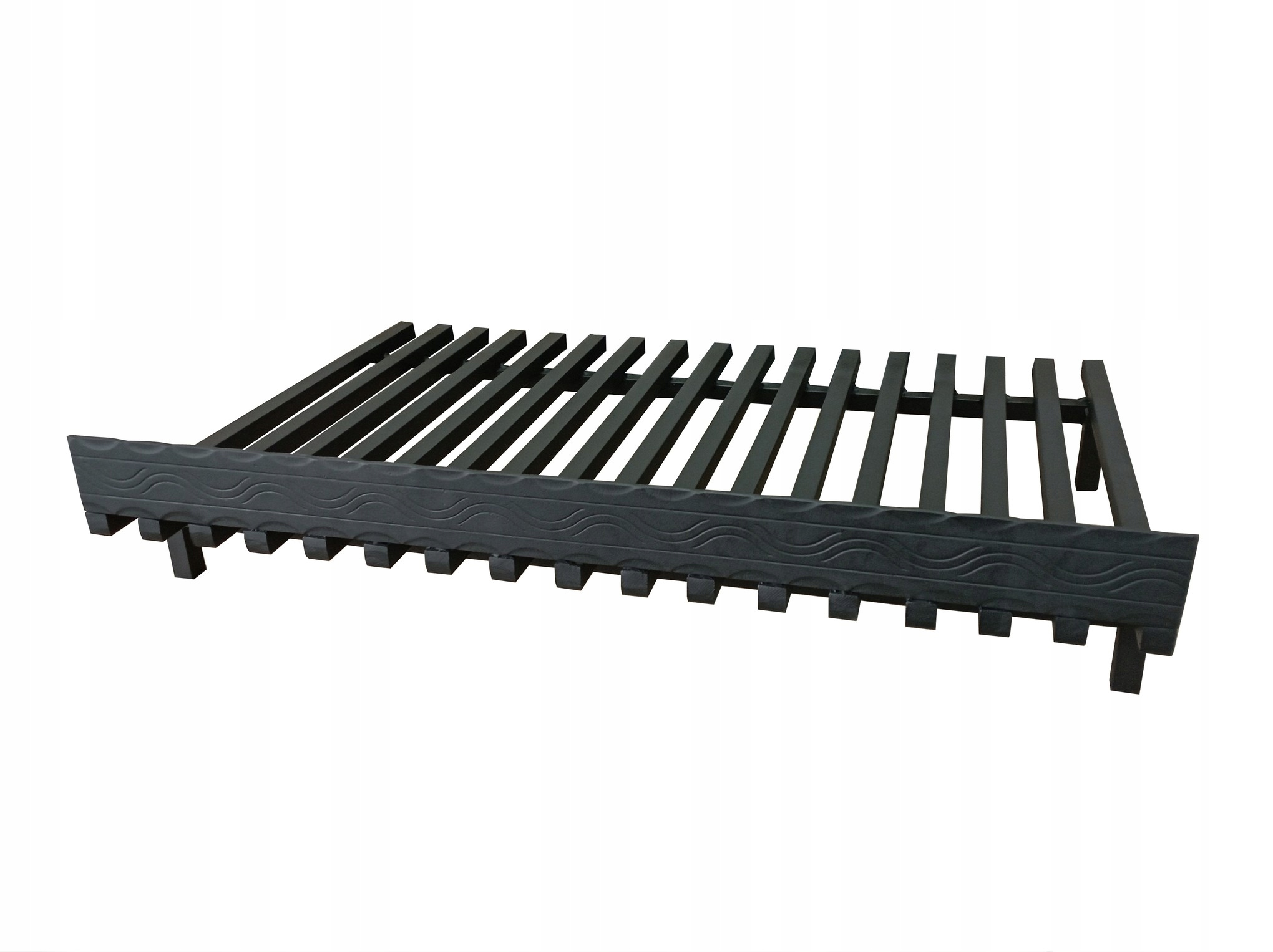 Ruszt do kominka stojący 42x32cm z płotkiem Materiał stal