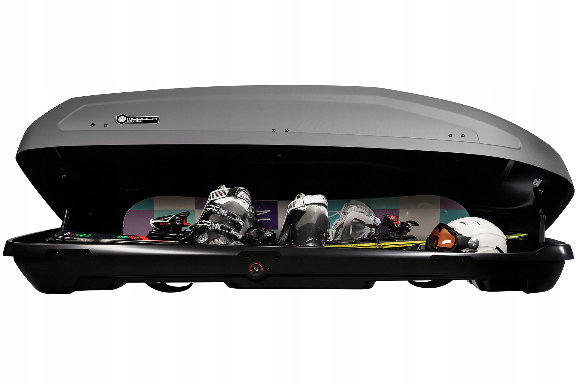 EVO 550L GREY 3D BOX BOKS KUFER TRUMNA BAGAŻNIK DACHOWY NA DACH NARTY WÓZEK Producent Modula