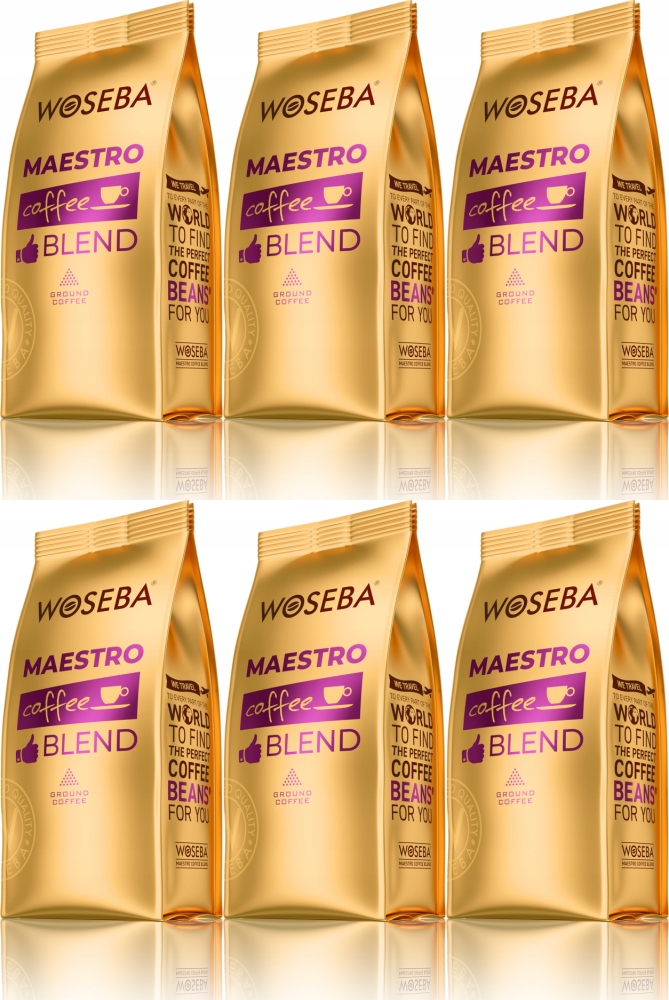 Woseba kawa palona mielona Maestro 500g x 6