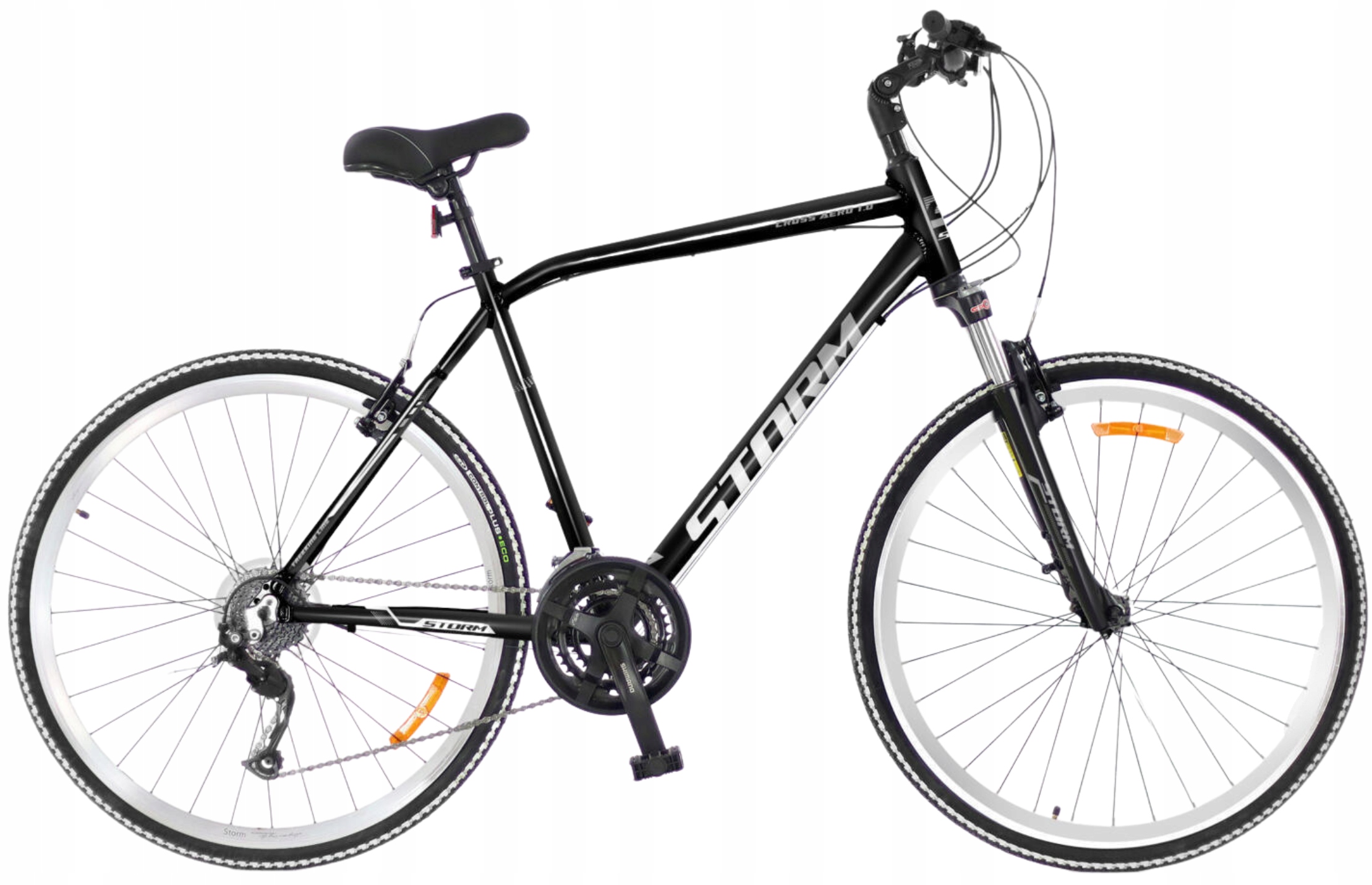 Rower Crossowy Storm Cross Aero 1.0 rama 19 28 czarny