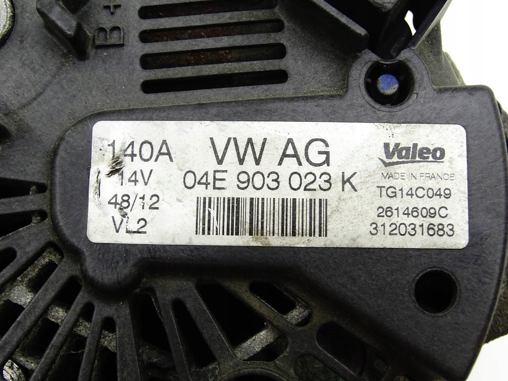 ALTERNATOR AUDI A3 8V 1.4 TFSI 04E903023K