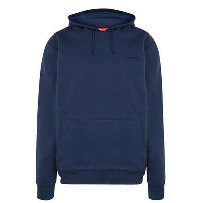 Slazenger pánská mikina s kapucí tmavě modrá Fleece, Velikost 3XL