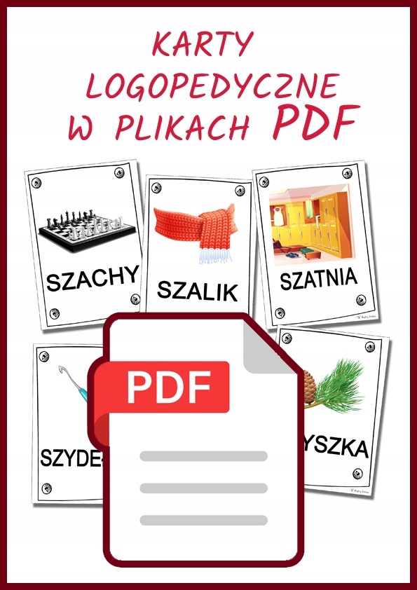 Plik PDF - Karty logopedyczne 10x15