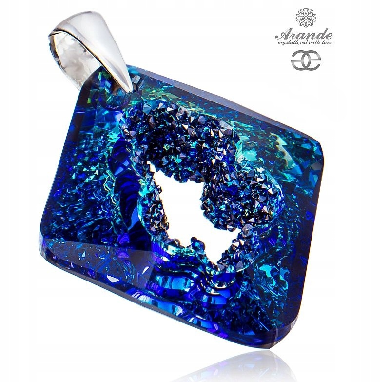 Krystaly Přívěsek Bermuda Design Stříbro
