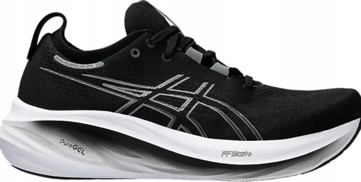 Asics Gel-nimbus 26 męskie biegowe 44 sportowe Profeska treningowe Czarne
