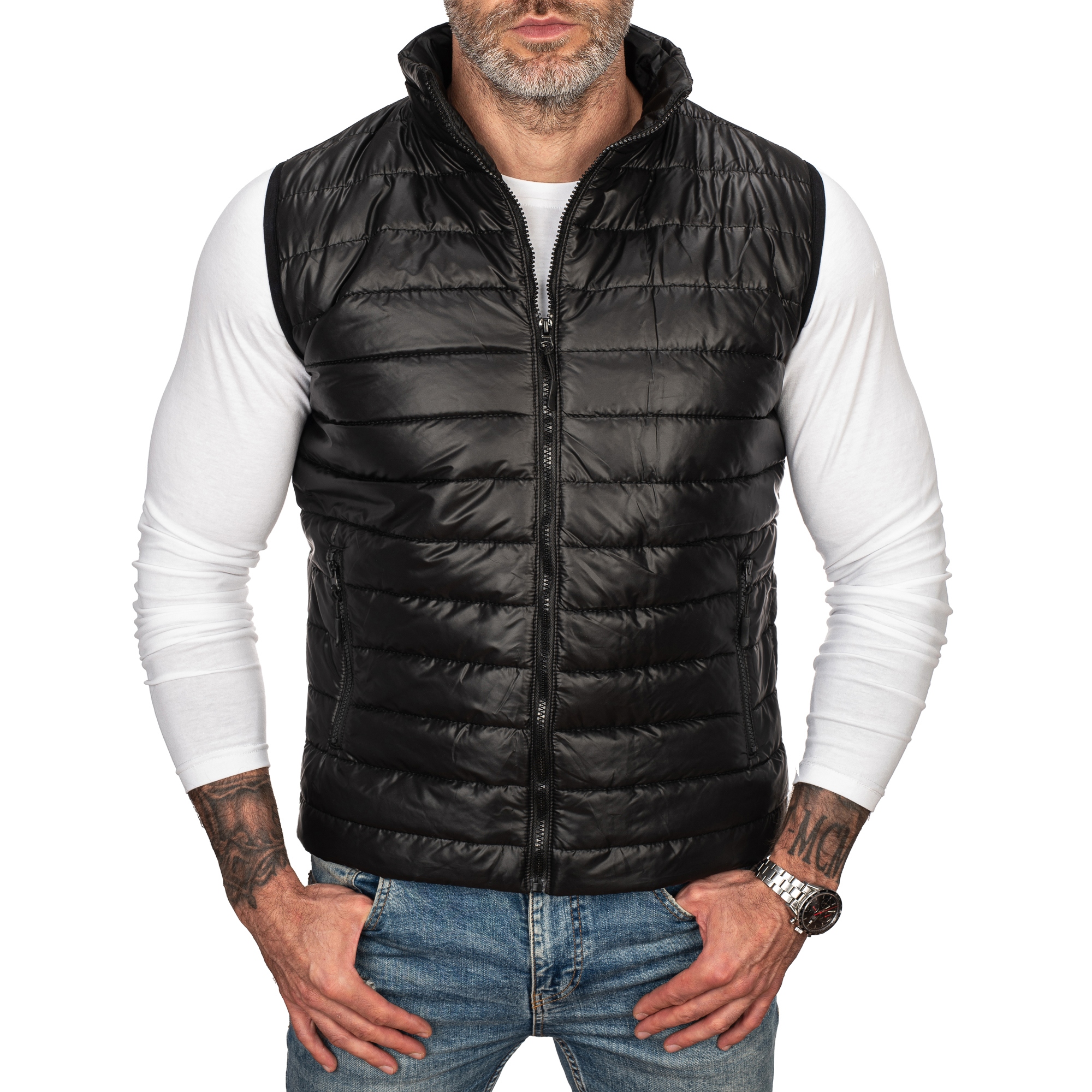 BZ55 r XL MĘSKI BEZRĘKAWNIK PRZEJSCIOWY OCIEPLACZ