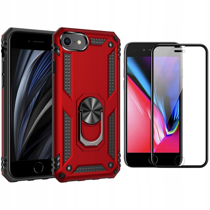 

Etui Pancerne Ring Nx Do Iphone 7/8/SE 2020 +szkło