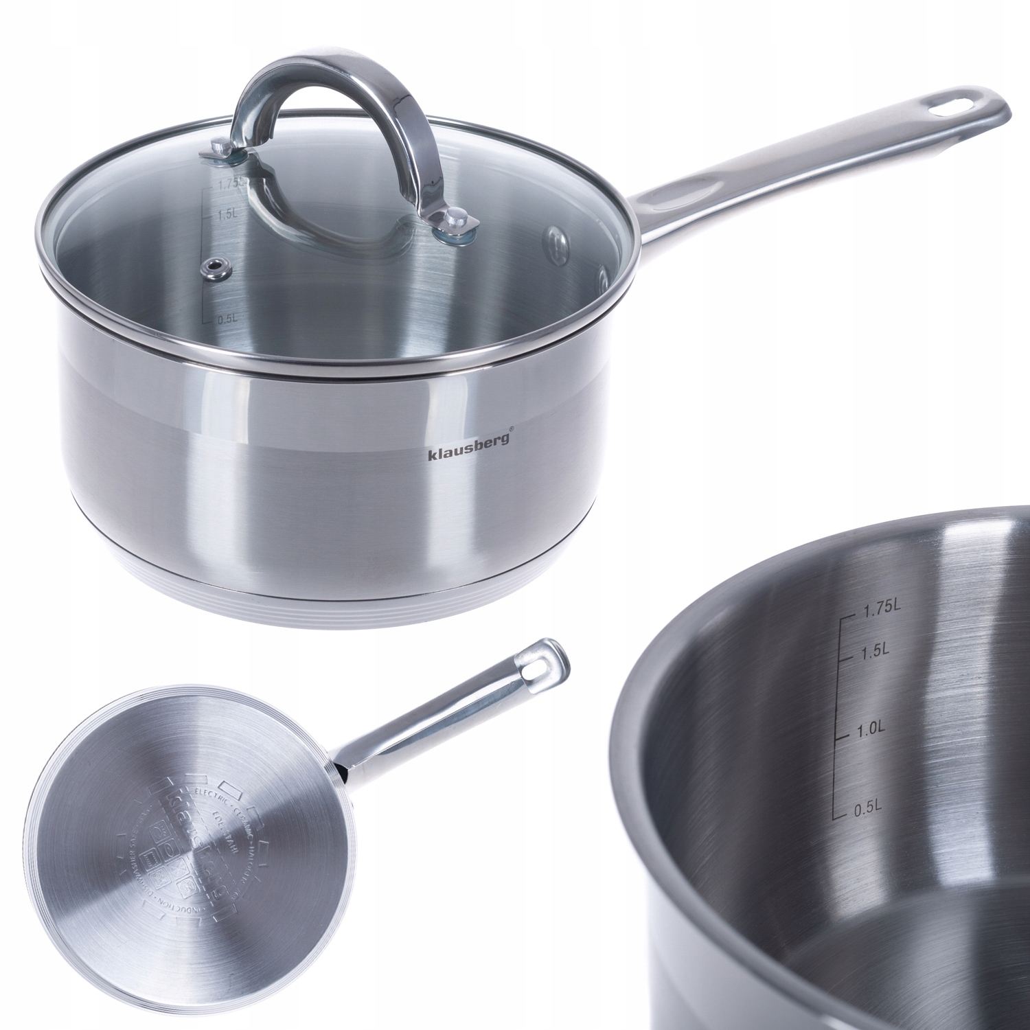 

Rondel Z Pokrywką 18CM 2,1L Stal Nierdzewna 18/8