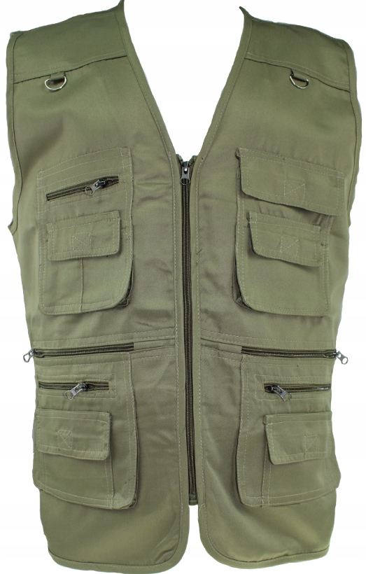 KAMIZELKA MĘSKA DUŻO KIESZENI BEZRĘKAWNIK 3XL B28