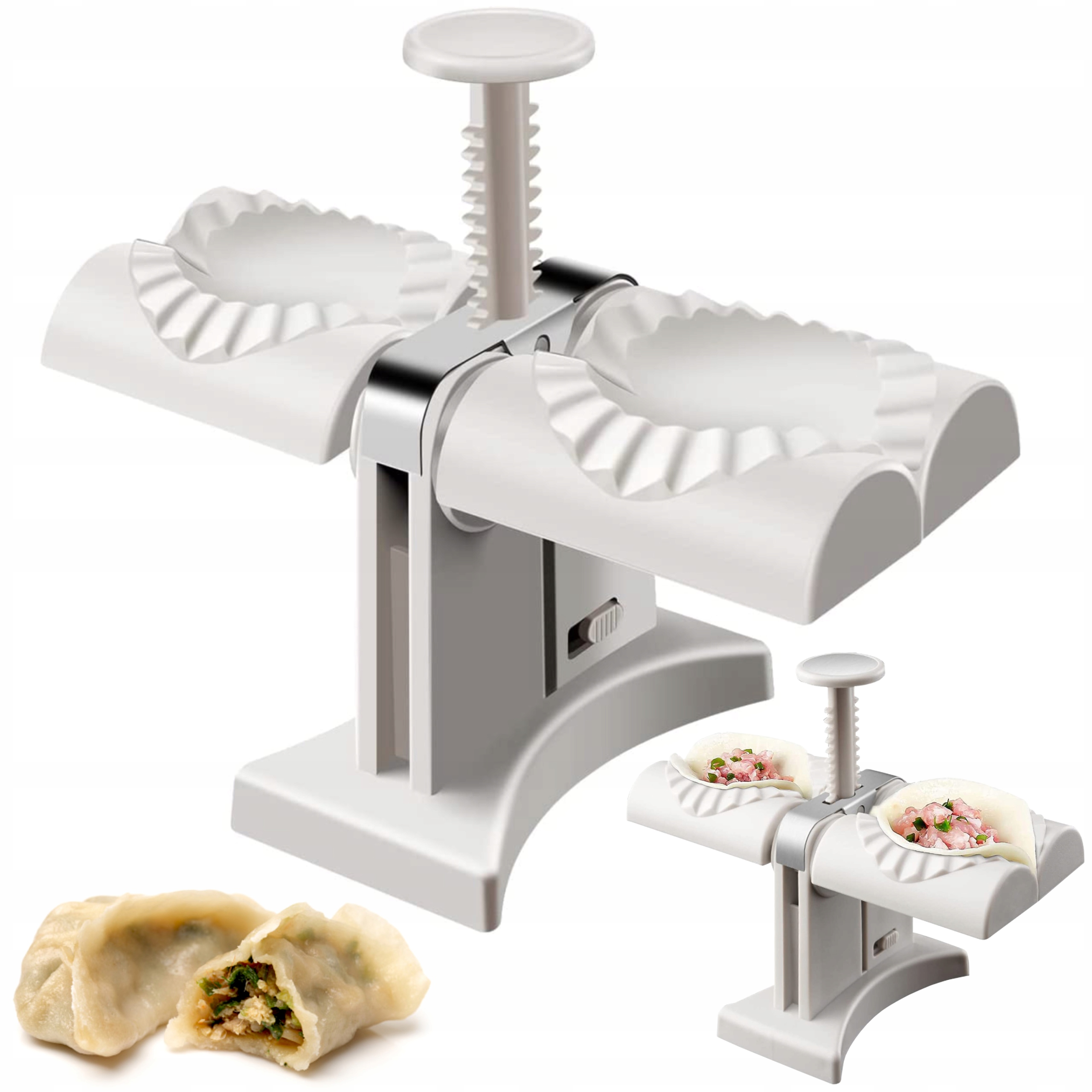 FORMA MASZYNKA DO ROBIENIA LEPIENIA PIEROGÓW PIEROŻNICA PIEROGARKA PODWÓJNA