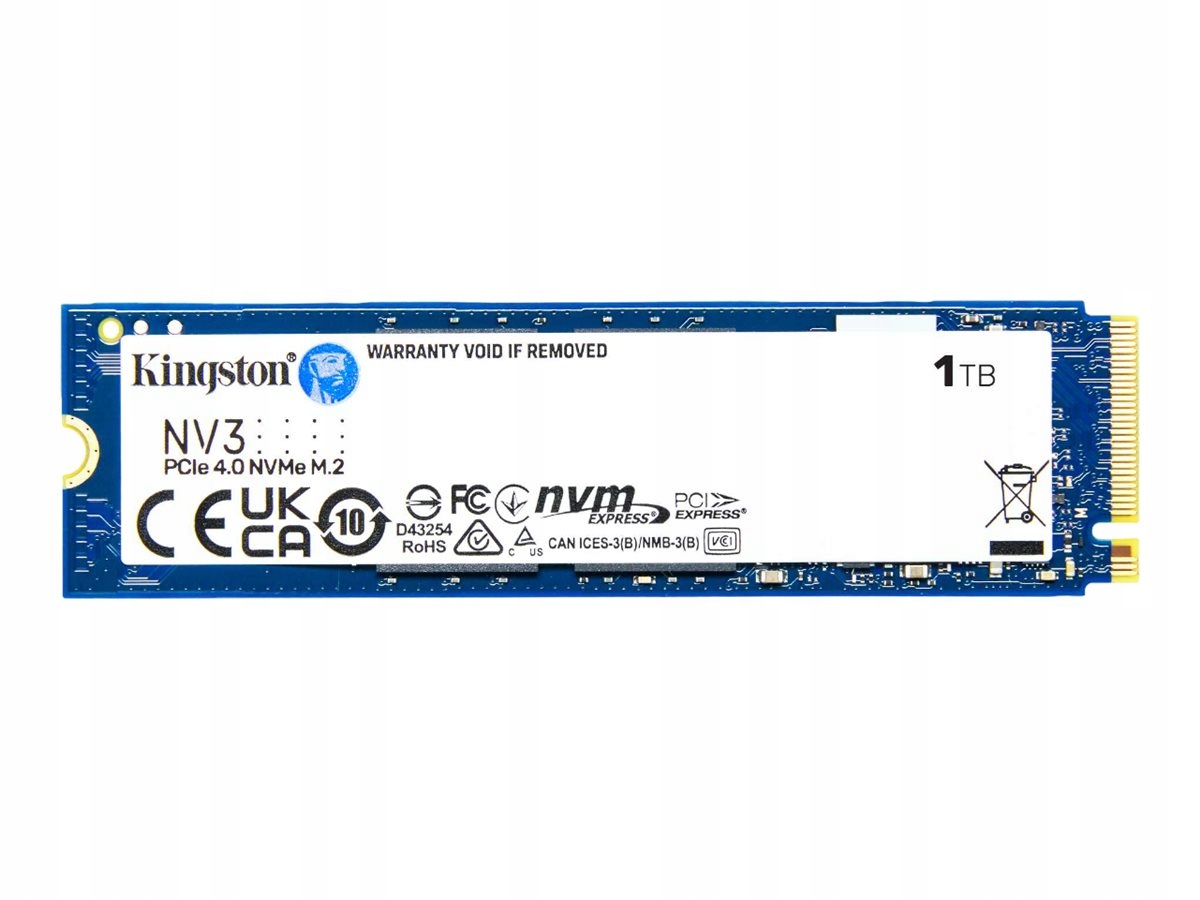 Kingston Ssd NV3 1000 Gb Formát disku Ssd M.2 2280 Rozhraní disku