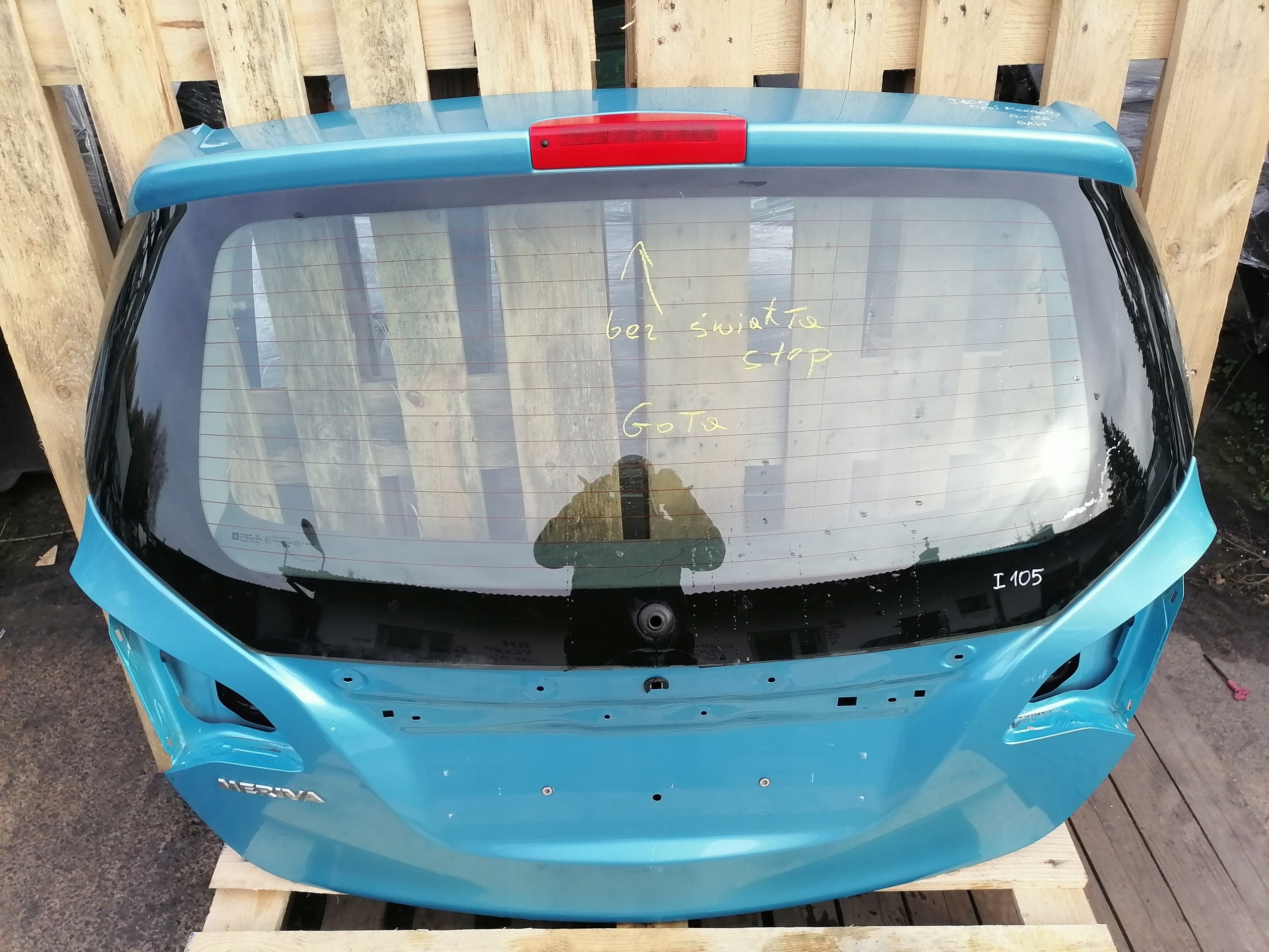 boot door rear boot OPEL MERIVA B Z21Z
