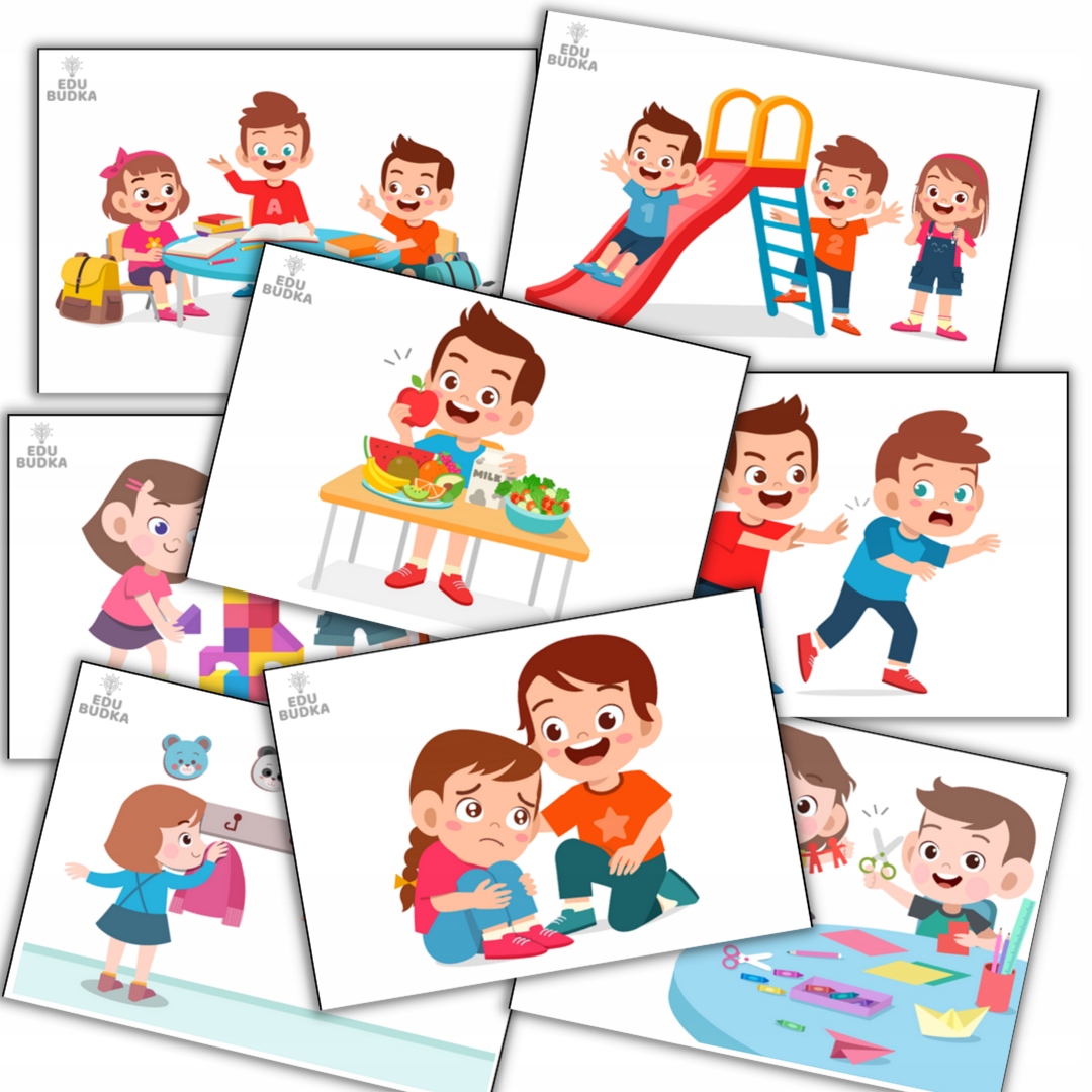 

Kodeks przedszkole Dobre i złe zachowanie 52 karty