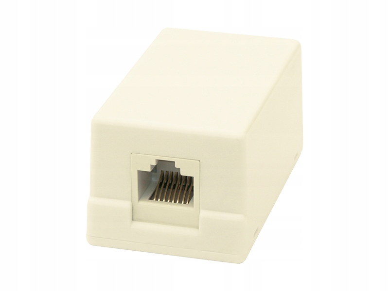 Gniazdo natynkowe RJ-45 kategorii 5 Talvico 01158 białe