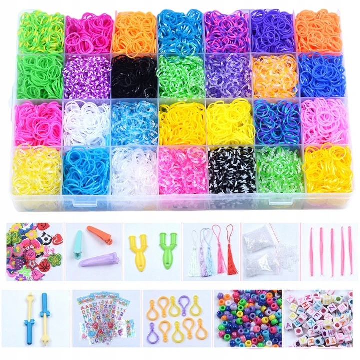 

Gumki Koraliki Do Robienia Bransoletek XXL 10000