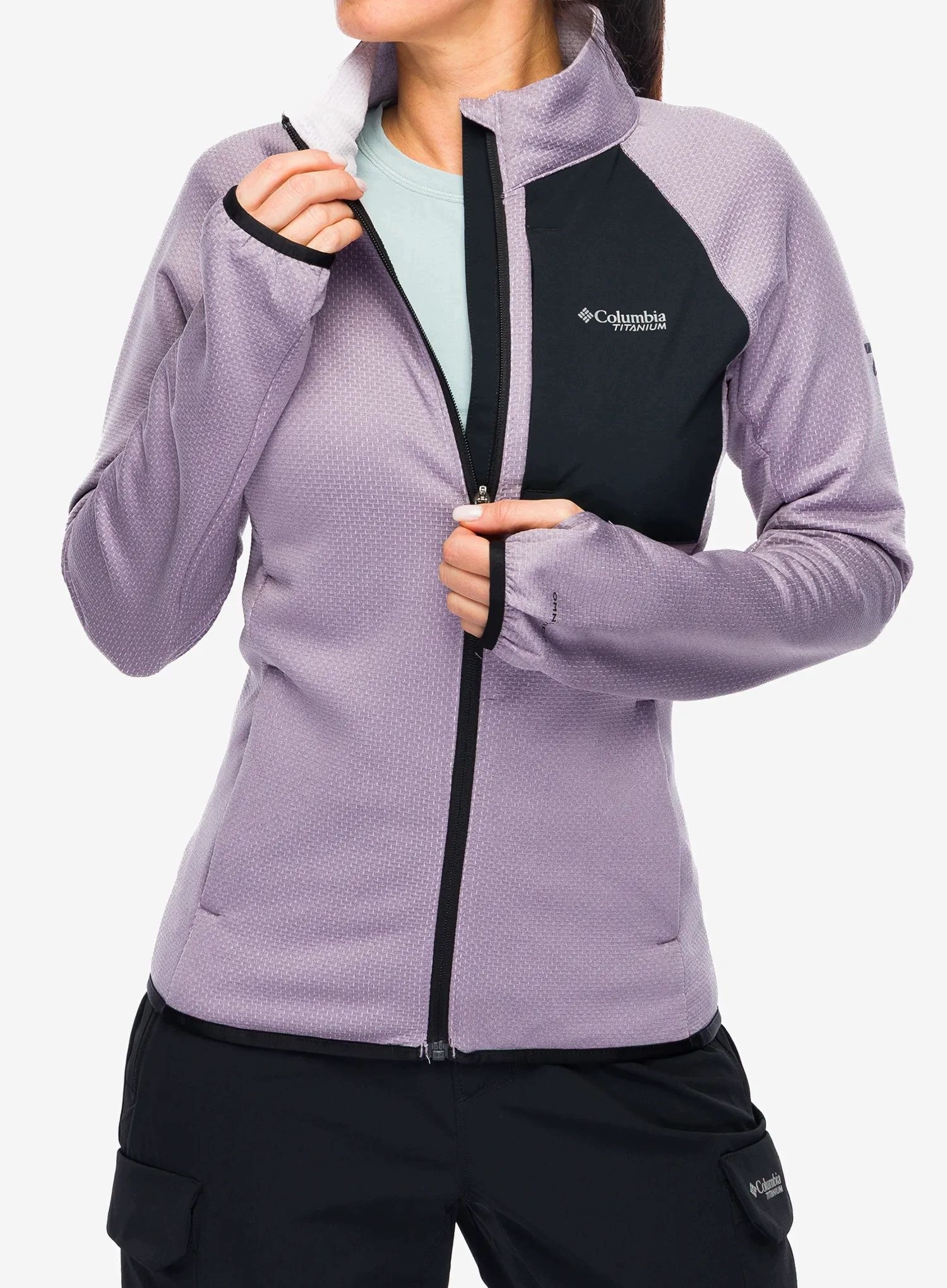 Dámská Rozepínací mikina Columbia Triple Canyon Grid Fleece Fz fialová velikost S