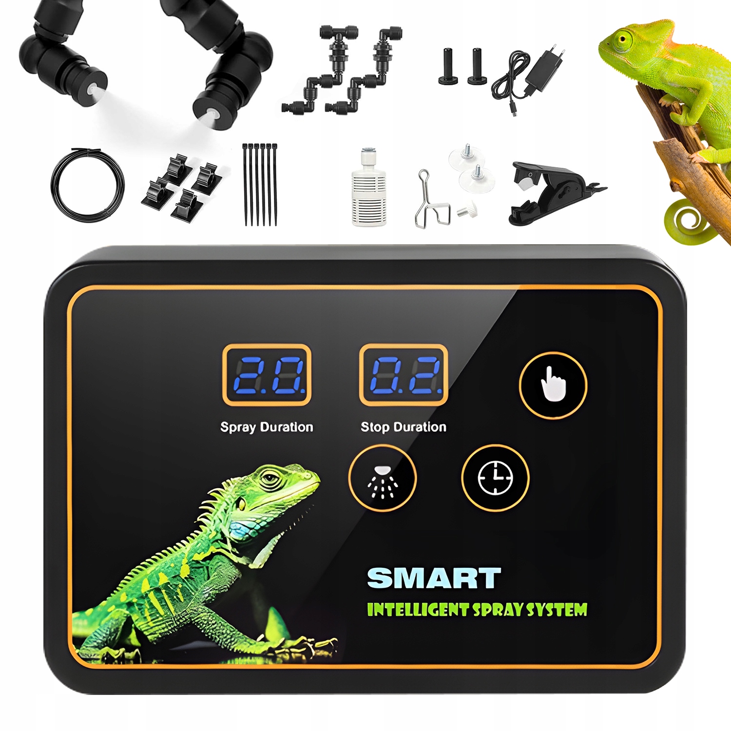 Zraszacz Do Terrarium Nawilżacz 360 Stopni Timer Programowalny 5M Wąż