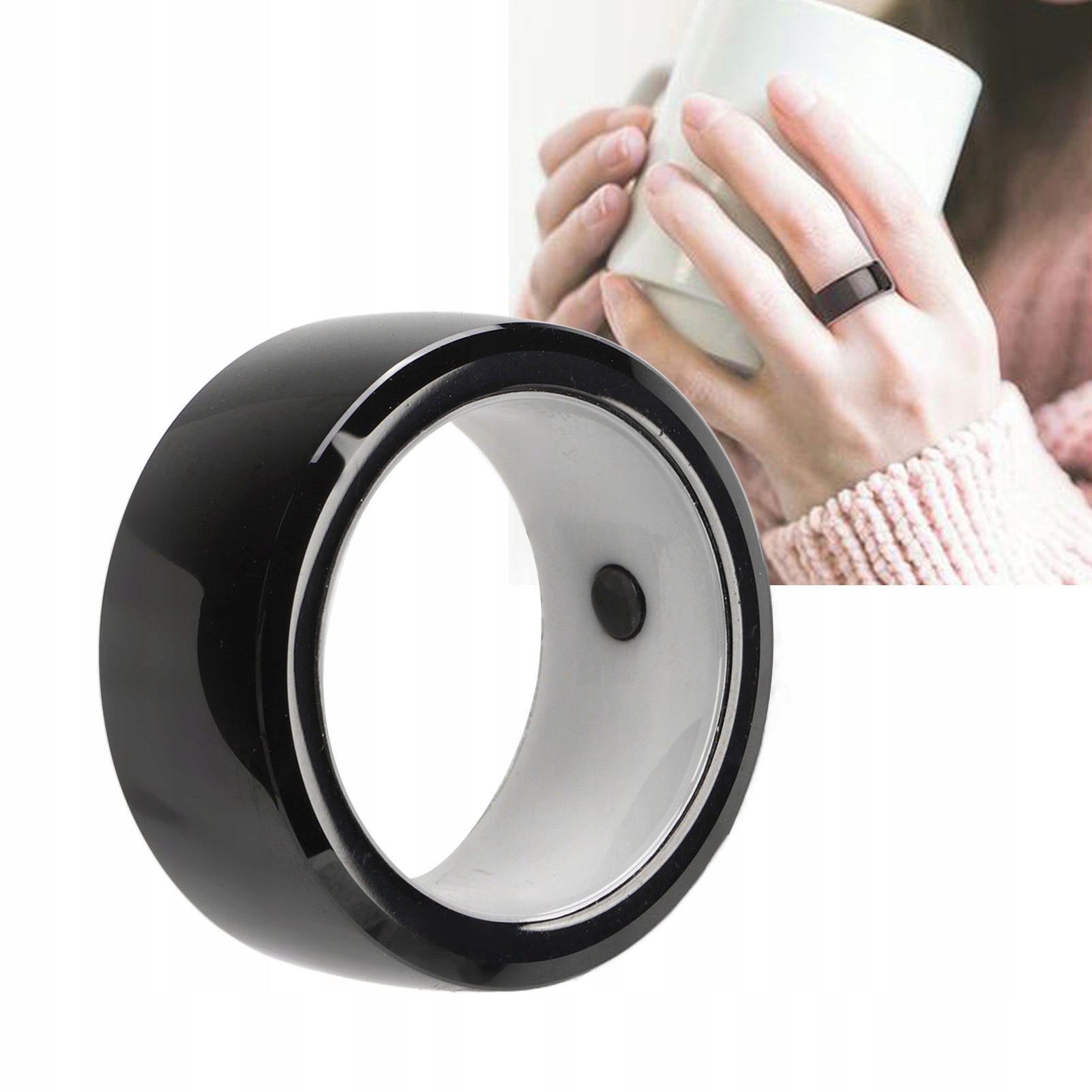 NaIntelIGENTNY Pierścień 128 Gb Smart Nfc Ring R5 S