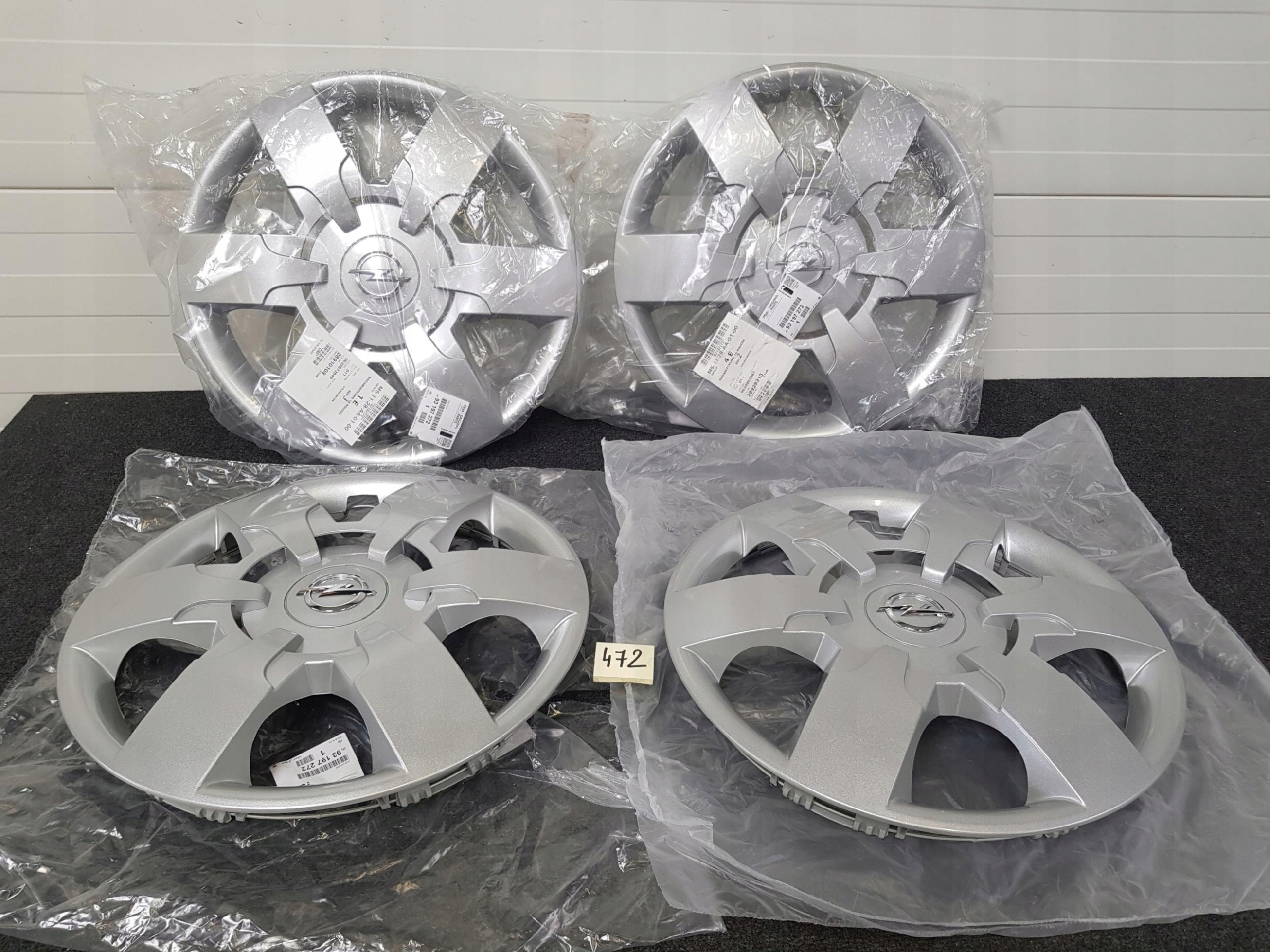 Puklice 16" Komplet Opel Movano B