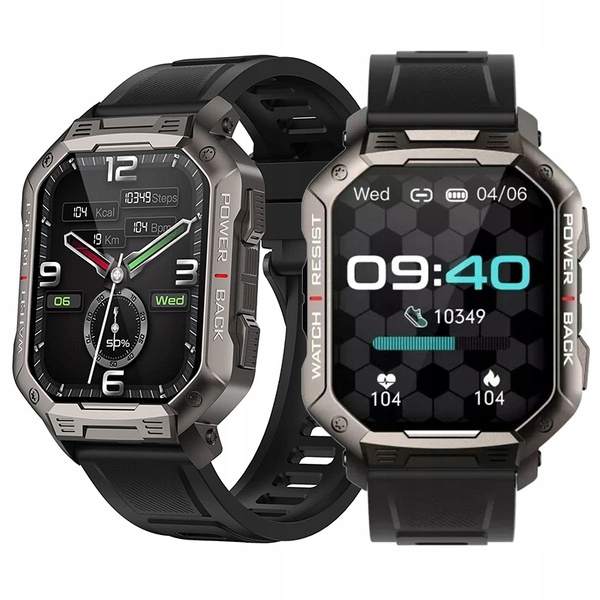 Smartwatch Zegarek Sportowy Męski Smart Menu Polskie Pl Pulsometr IP67 Sen