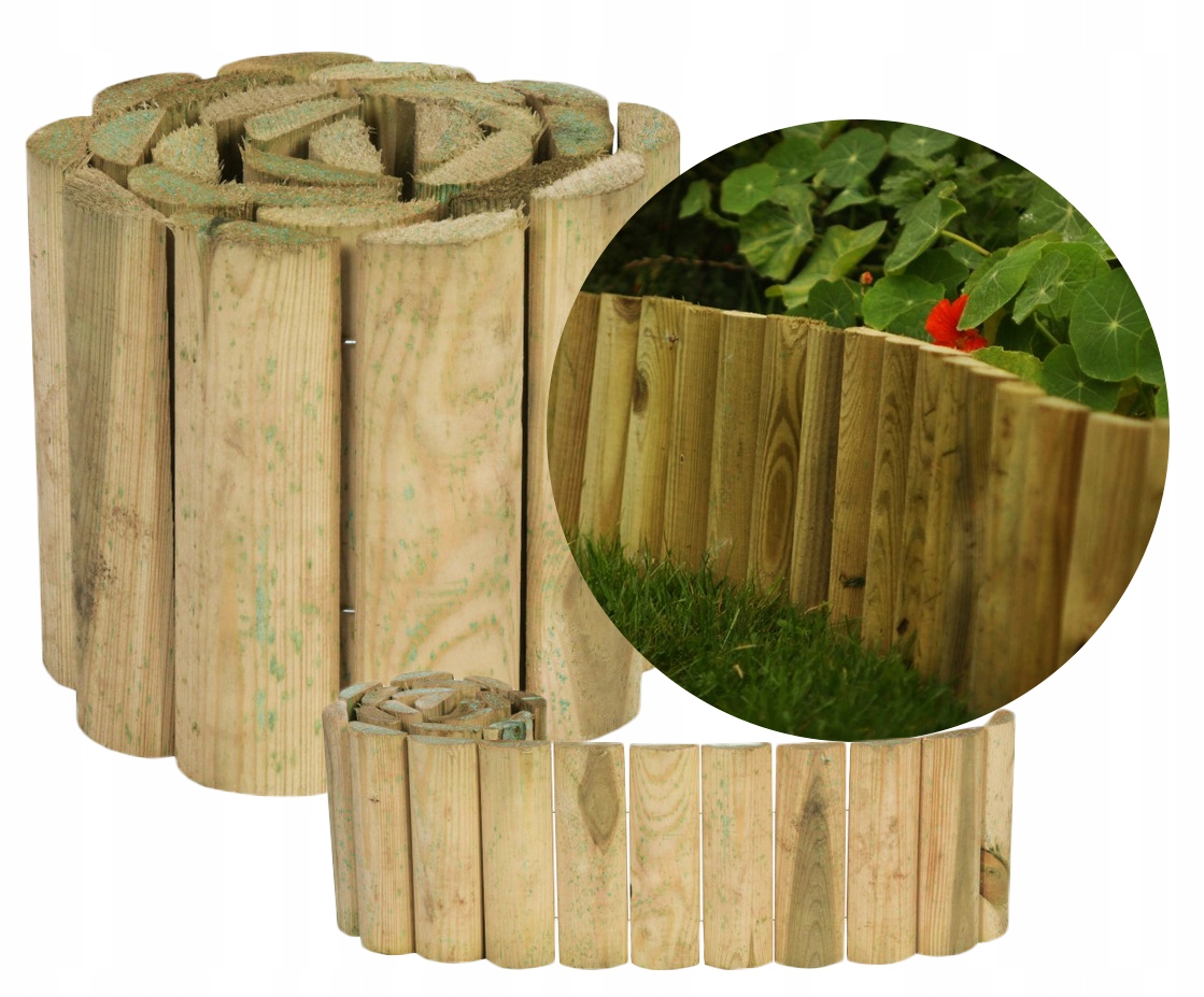 

Rolborder Płotek Drewniany Ogrodowy 100 x 15 cm