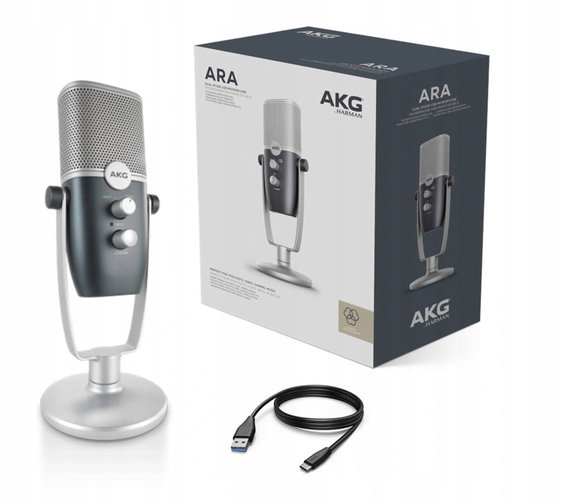 AKG ARA - Profesjonalny mikrofon pojemnościowy USB