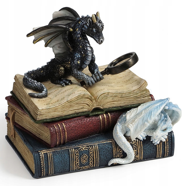 

Szkatułka Smok Z Lupą Na Książkach WU77103AA