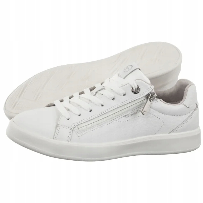 Dámské kožené polobotky Tamaris Bílé 1-23709-44 100 Bílá