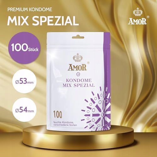 AMOR Premium Mix Specjalny Zestaw Próbny Różnorodność 53/54 mm 100 Sztuk — miniatura 2