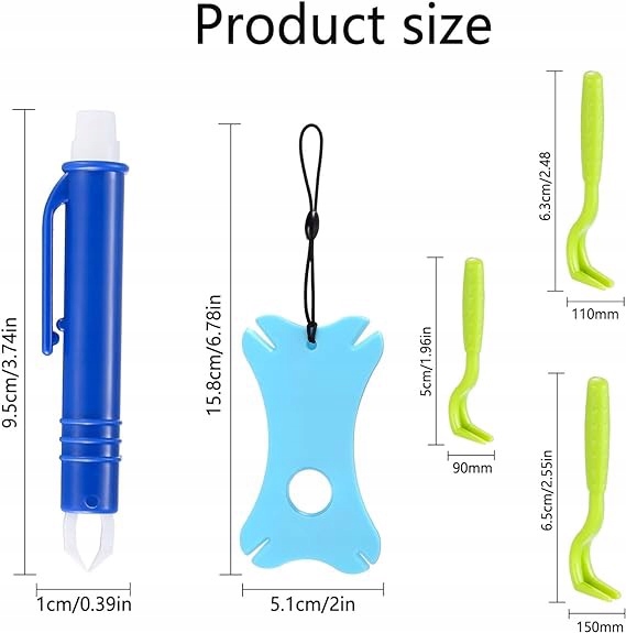 Kleště pinzeta na odstraňování klíšťat lupa 8ks