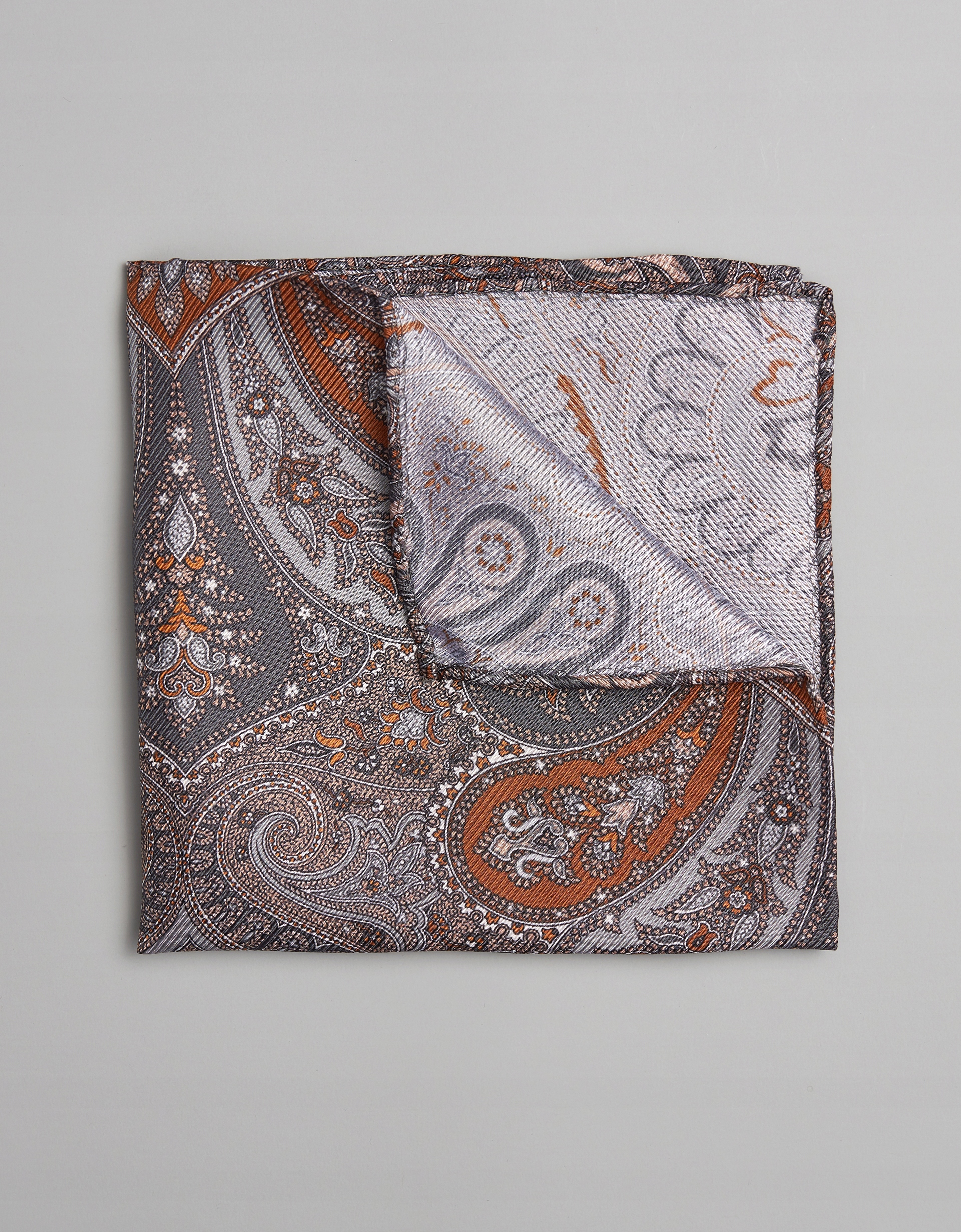 poszetka naturale szary paisley 0003