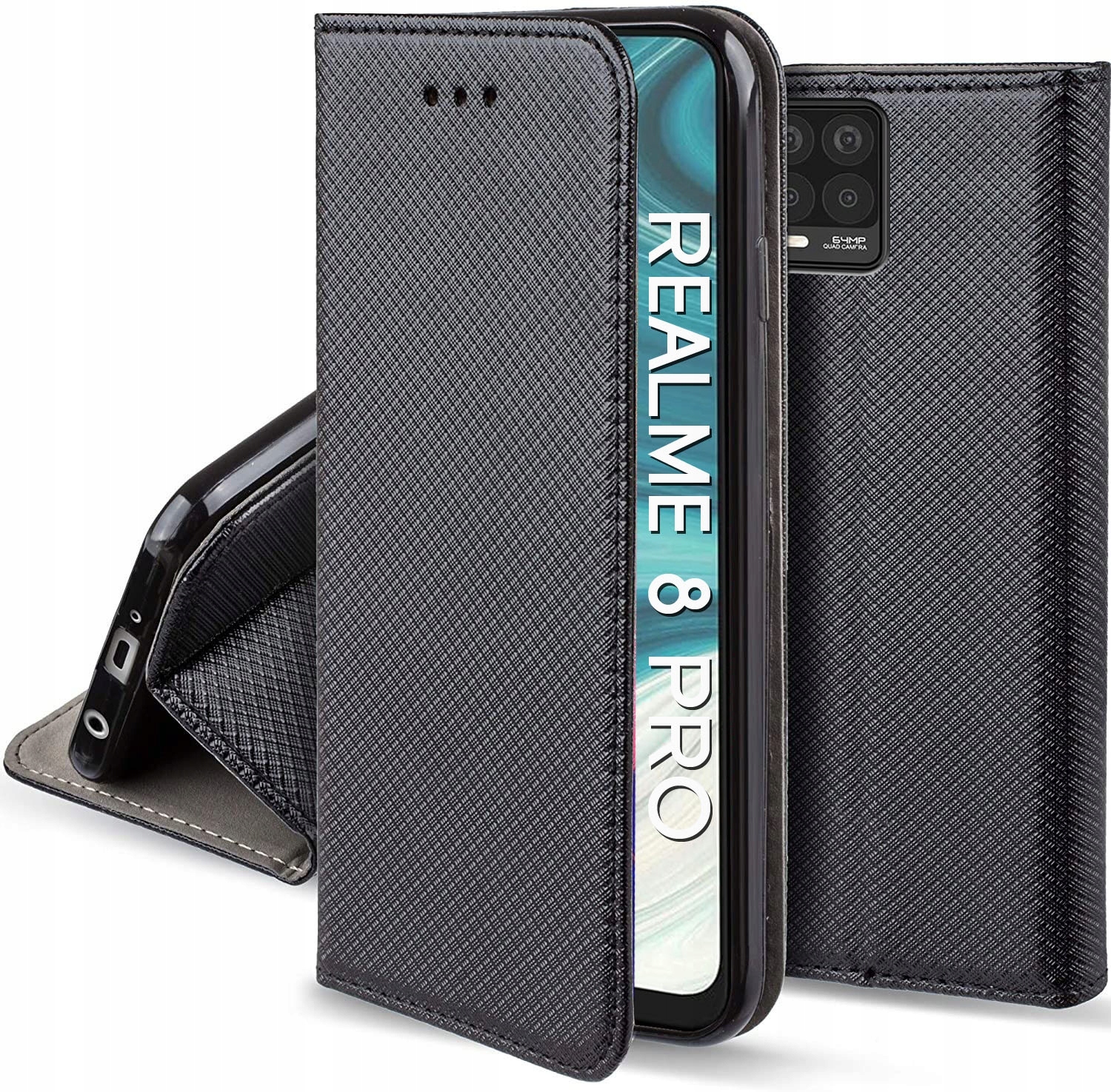 

Etui do Realme 8 8 Pro Smart Magnet Case Szkło