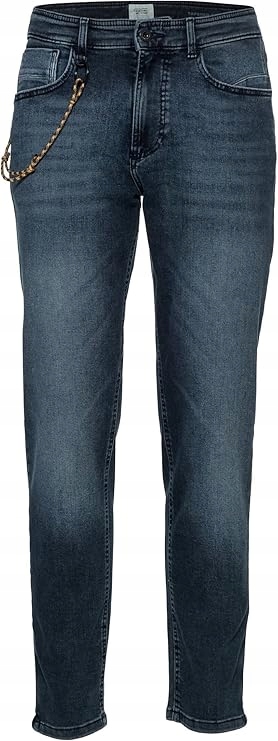 Camel Active Pánské Džíny Jednoduché Tmavé Denimové S Řetízkem 31/30 6FA